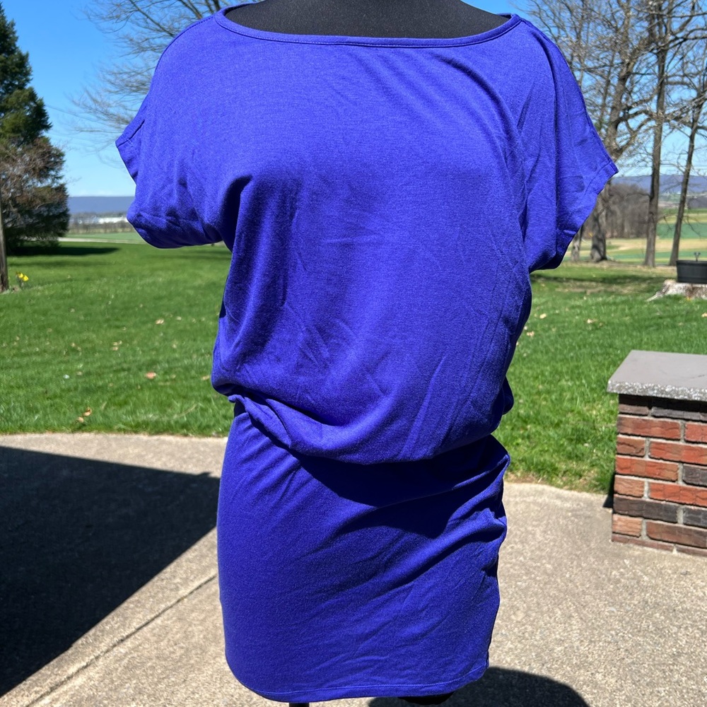 Royal Blue Short Sleeve Dress